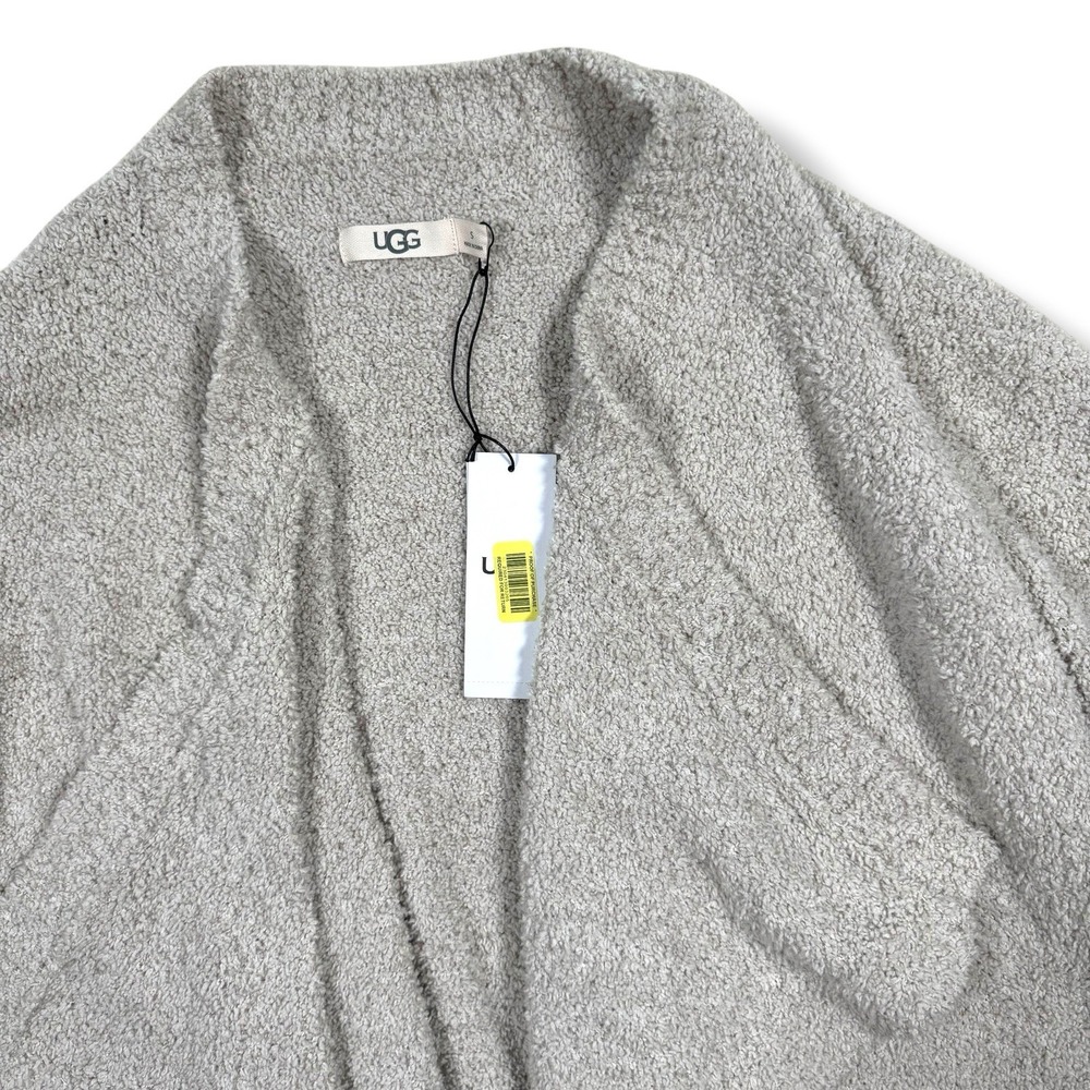 New UGG Brand Women's Phoebe Wrap Drape Fluffy Sweater‎ Cardigan Small 1106389